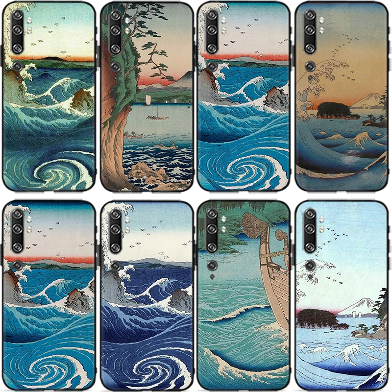 

Spray Waves Japan Culture Phone Case For Xiaomi Redmi 9 9A 9C For Note 10 Pro Lite Spray Waves Japan Culture Cases Back Cover