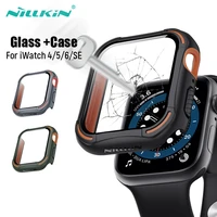 nillkin for apple watch case 44mm 456se iwatch case screen protectorbumper accessories for apple watch series 40mm 456se