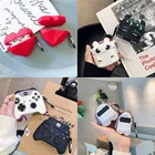 Новинка, силиконовый чехол с 3d-изображением акулы и алмаза, прекрасное сердце, Bluetooth-гарнитура, чехол для Apple Airpods 2 1, чехол для беспроводной зарядки для Airpods Pro