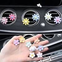car daisy flower perfume clip air outlet aromatherapy clips air freshener auto outlet vents fragrant diffuser decor accessories