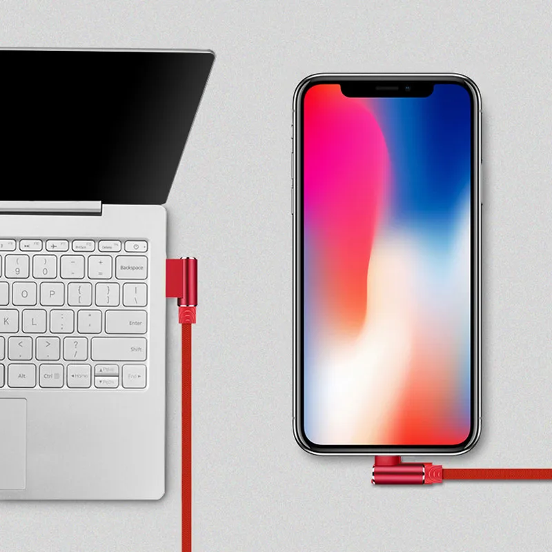 USB кабель для зарядки и передачи данных 1 м 2 3 90 градусов iphone 11 Pro XS Max X XR 7 8 6 6S Plus 5 5SE