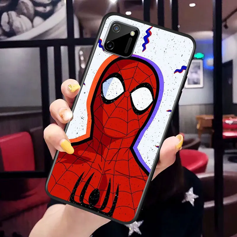 Marvel Человек-паук для Realme Q2i Q2 V15 V5 V3 XT X50 X7 X3 X2 C21 C17 C15 C11 C3 C2 Pro | Мобильные телефоны и