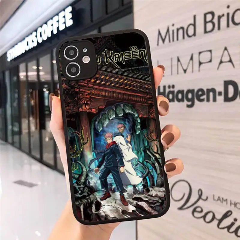 

Jujutsu Kaisen Anime Phone Case For iphone 12 11 8 7 plus mini x xs xr pro max matte transparent cover