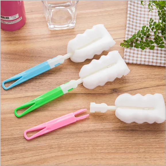 

Sponge brush kitchen does not hurt your hands cleaning brush can be household hanging bottle brush coffee cup brush vase brush