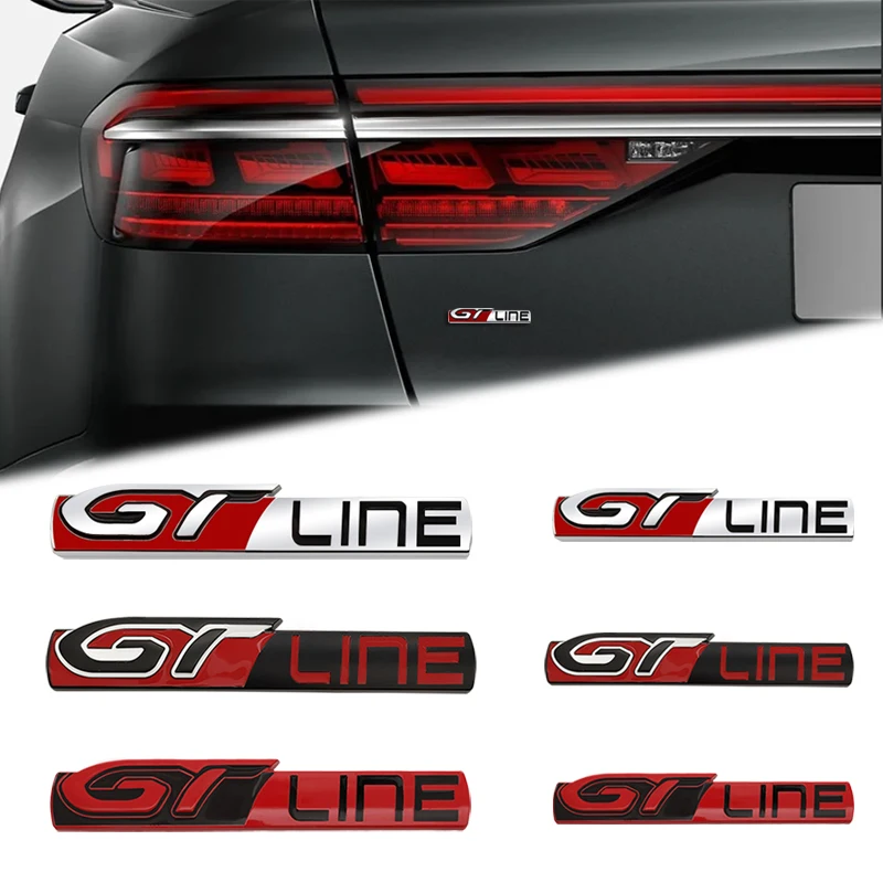 

Car Accessories Metal GT Emblem Rear Trunk Body GT LINE Badge Sticker For Peugeot 107 206 207 208 307 308 408 508 3008 5008 RCZ