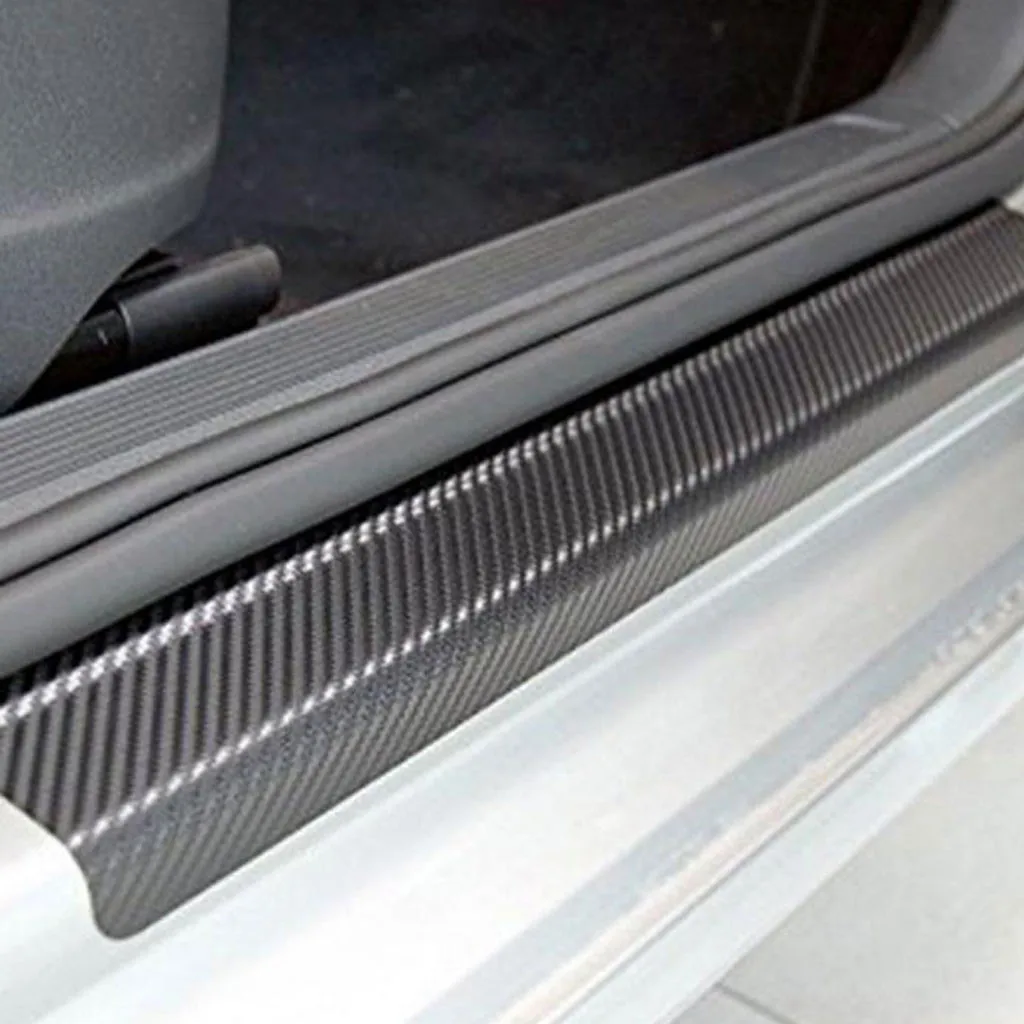 Новинка 4 шт. 3D наклейка из углеродного волокна защита от царапин автомобильные