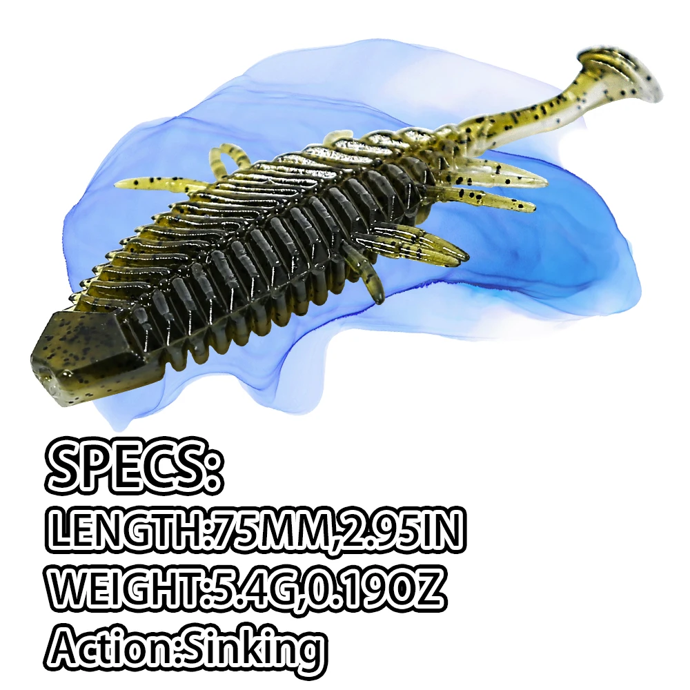 B&U FLATHEAD GOBBY Soft Lures For Fishing Artificial Lures Fishing Worm Silicone Bass Pike Minnow Swimbait Jigging Plastic Baits