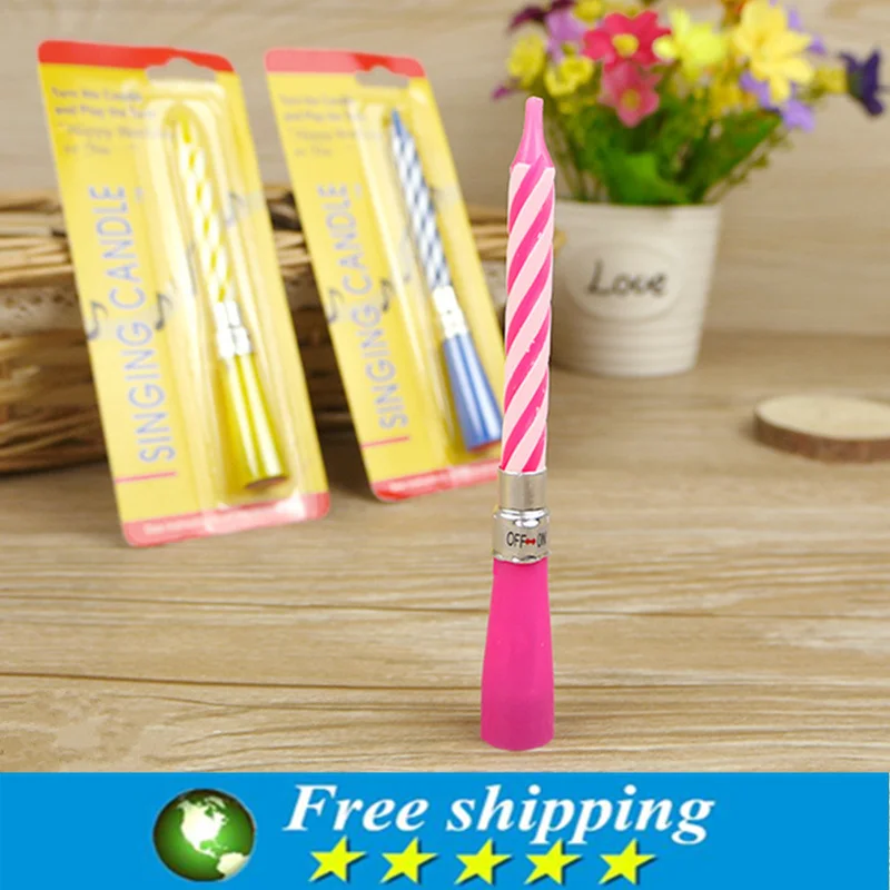 Горячая Распродажа 2 шт.! Высококачественная музыкальная Свеча для пения на день