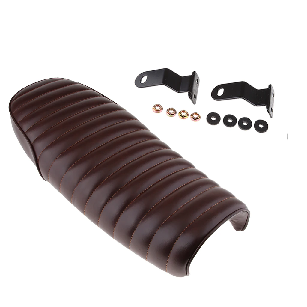 Мотоциклетное плоское седло для Кафе Racer винтажная подушка сиденья стильная