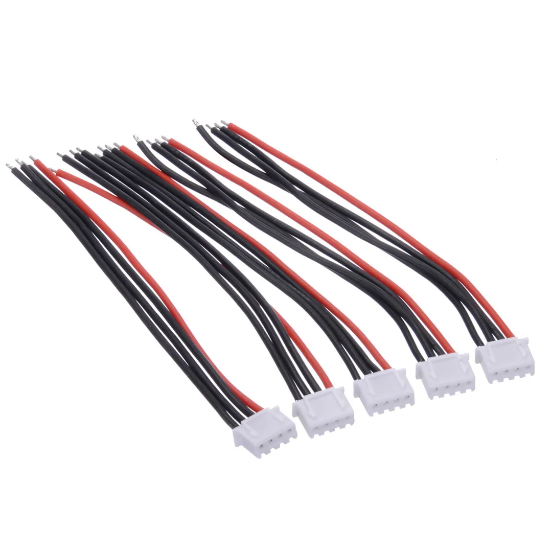 5 шт./компл. 2S 3S 4S 5S 6S LiPo Battery Balance Charger силиконовый кабель стандарт связи 10 см|Детали
