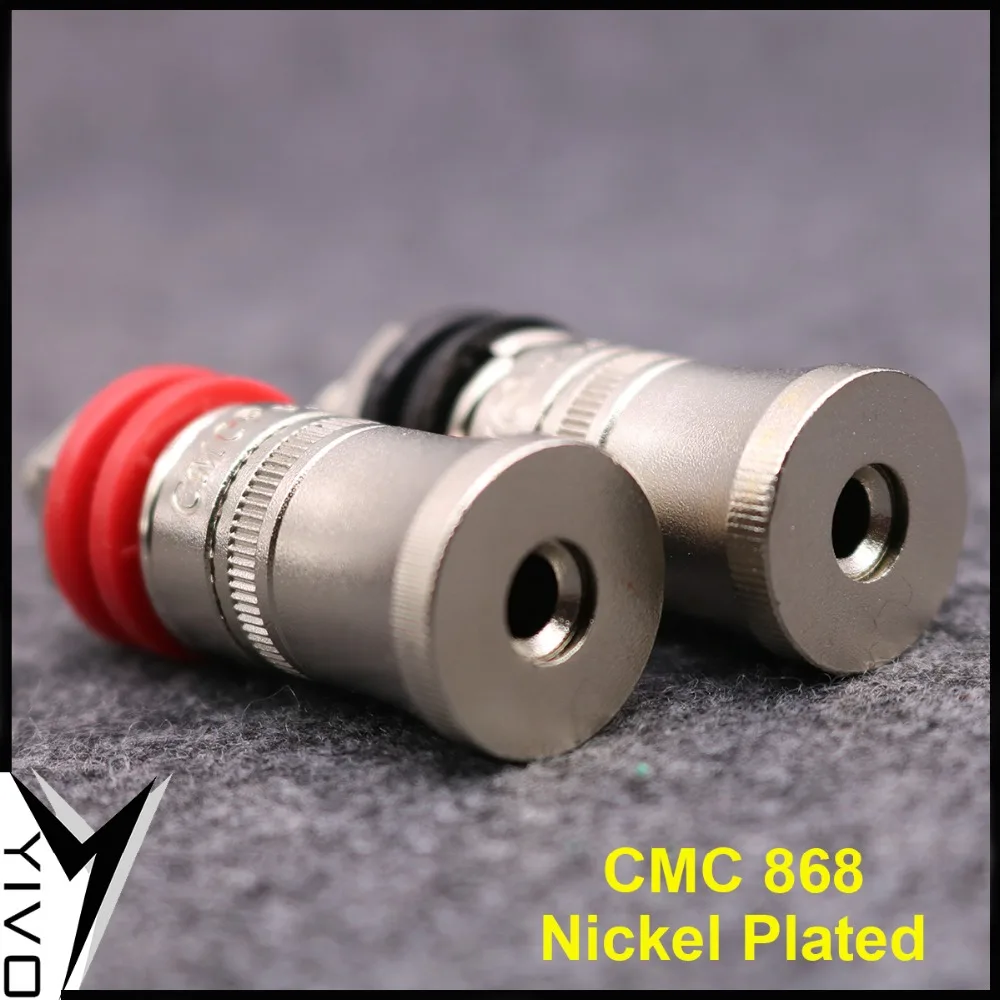 4 шт. цена 868S HIFI DIY Чистая медь никелированный электронный разъем типа &quotбанан&quot