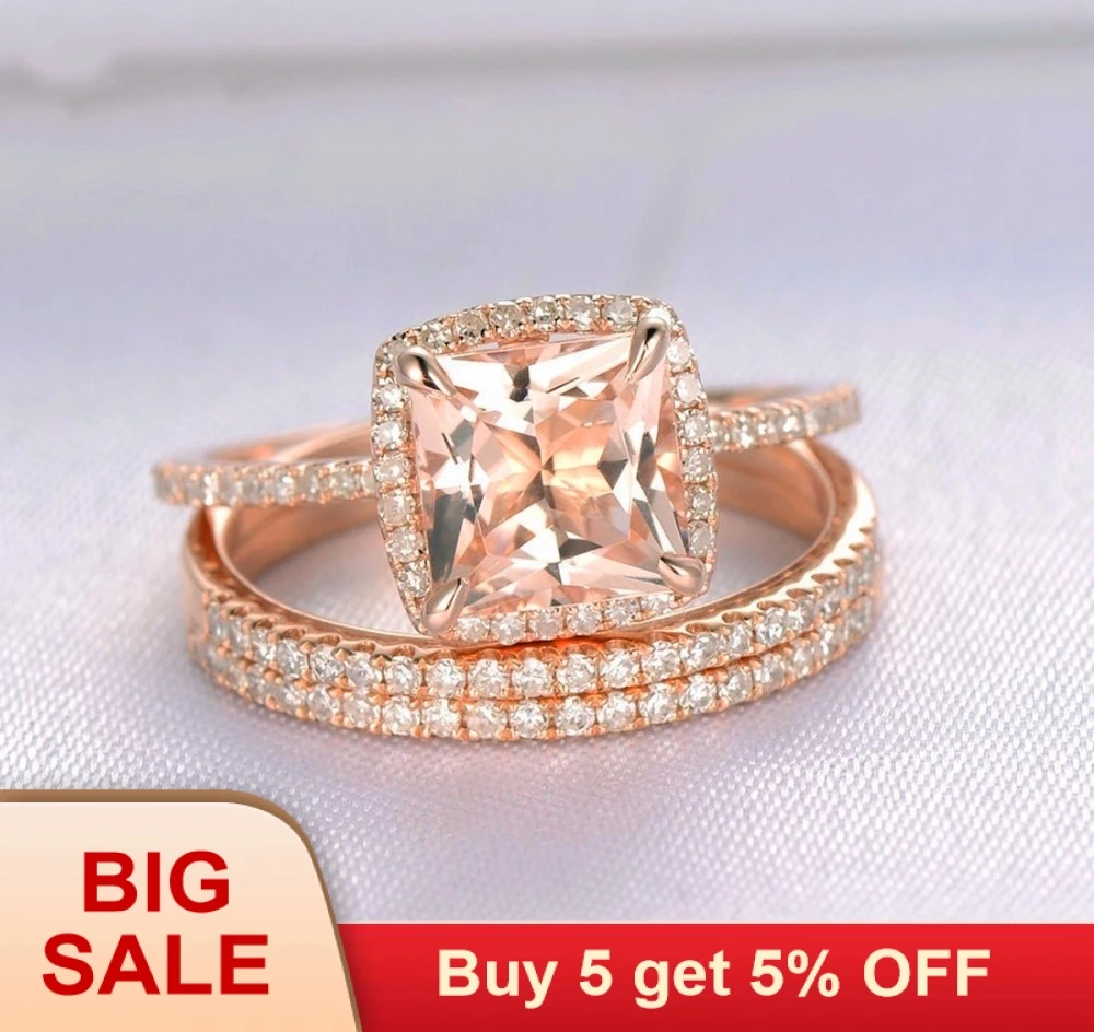 Мода 3 шт./компл. новая мода женское розовое золото кольцо на палец милая