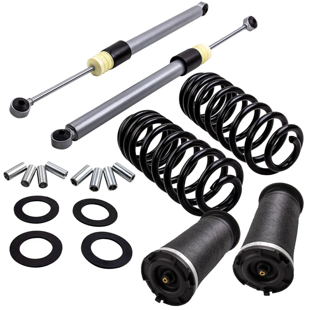 2x Rear Air Suspension Bag + Coil Springs kit For Hummer H2 15938306 03-09 Spring Conversion shocks 89060581 bags | Автомобили и