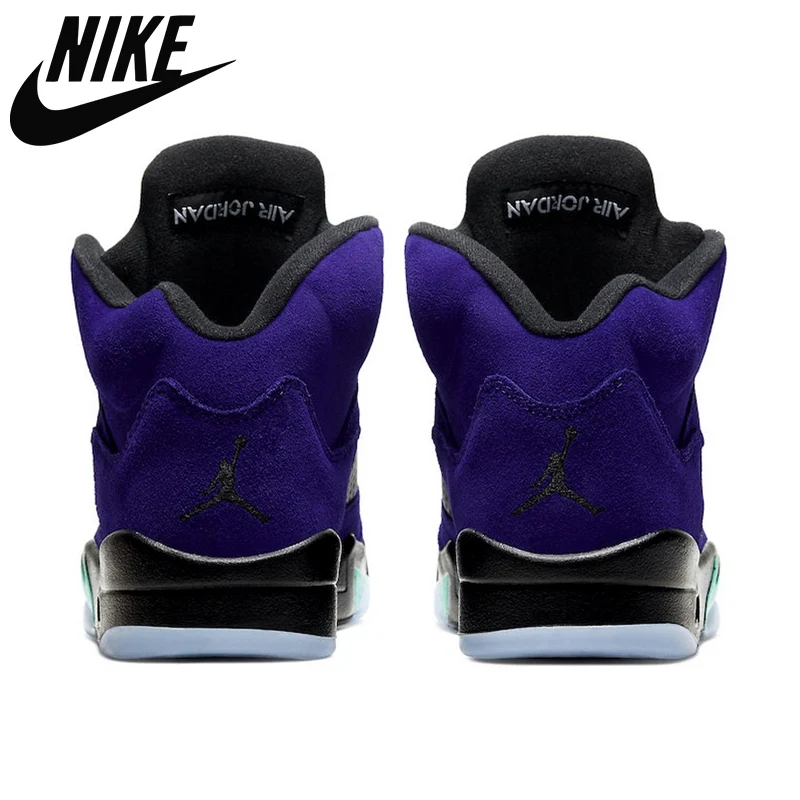 

Air AJ 5 Basketball Shoes Neon What The AJ5 Comfortable Breathable Sneakers Shoes 7-13