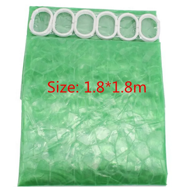 Водонепроницаемая 3D занавеска для душа EVA полупрозрачная утолщенная 1 8/2 м s