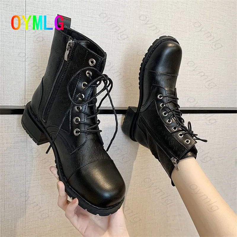 

Новинка Осень-зима 2021, тонкие ботинки-мартинсы на толстой подошве в британском стиле, локомотивные Непродуваемые ботильоны Xiaoxiang