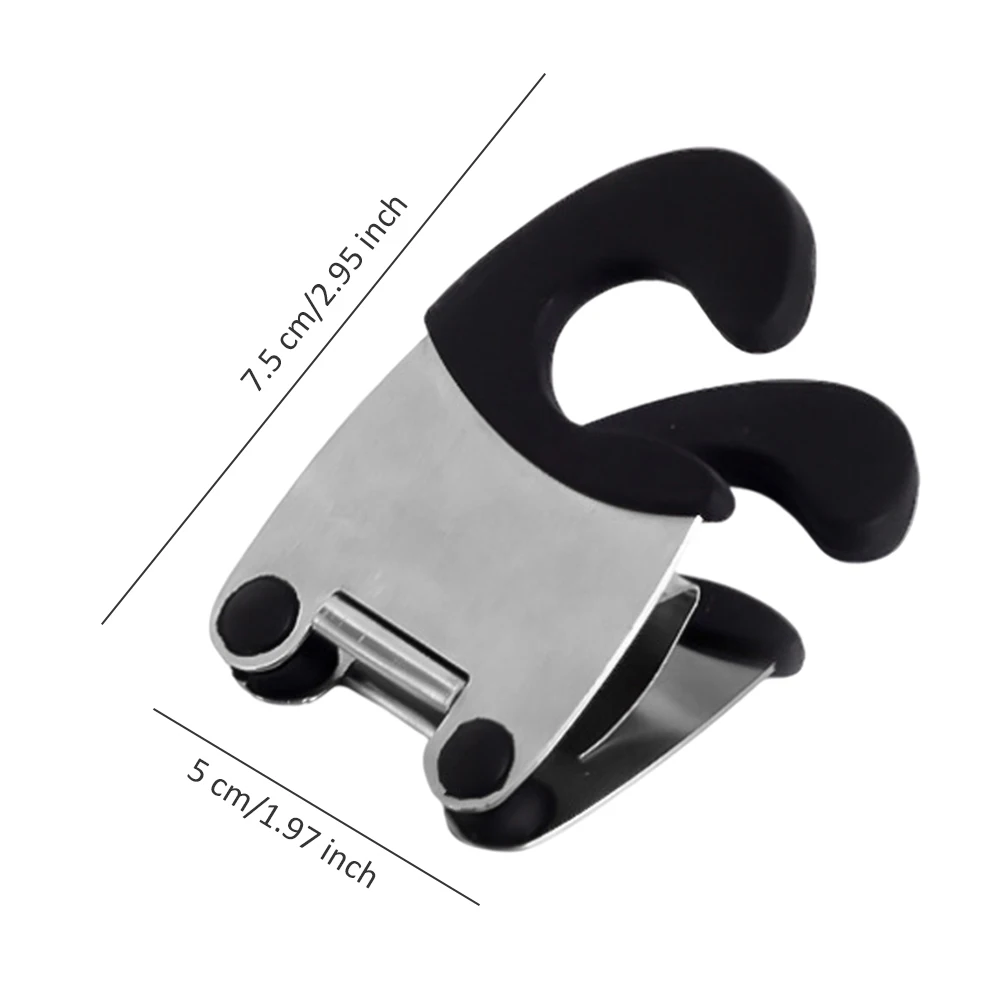 

Pot Side Clip Anti Scalding Kitchen Spoon Holder Stainless Steel Utensils Rest Clamp For Utensils Such As Spoons Pans Spatulas