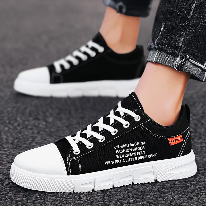 

Hot Style New Breathable Casual Canvas Sneakers Youth Trend Non-slip Lightweight and Comfortable Wild Men's Fashion Sneakers