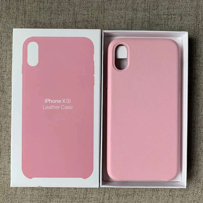 Кнопка для iphone 8 Plus XS Max чехол из искусственной кожи официальный Lo-go Защитный чехол для iphone X XS XR чехол с коробкой