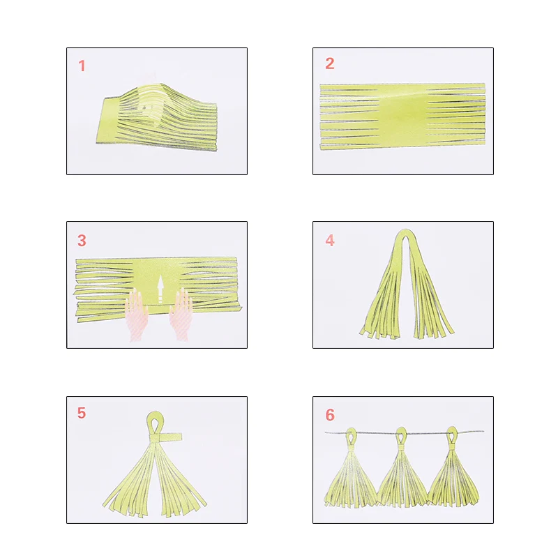 15 шт. гирлянда сделай сам с кисточками 3 цвета | Дом и сад