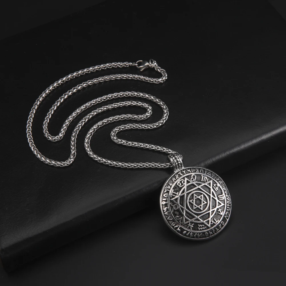 Сверхъестественное Звезда Давида зодиака Созвездие мужское ожерелье с кулоном в