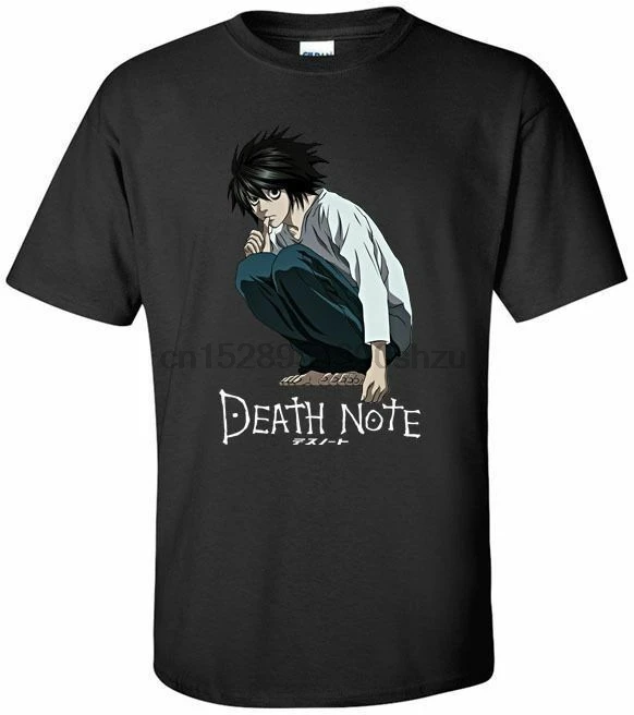 Футболка из японского аниме Манга Death Note L Kira Ryuk|Мужские футболки| |