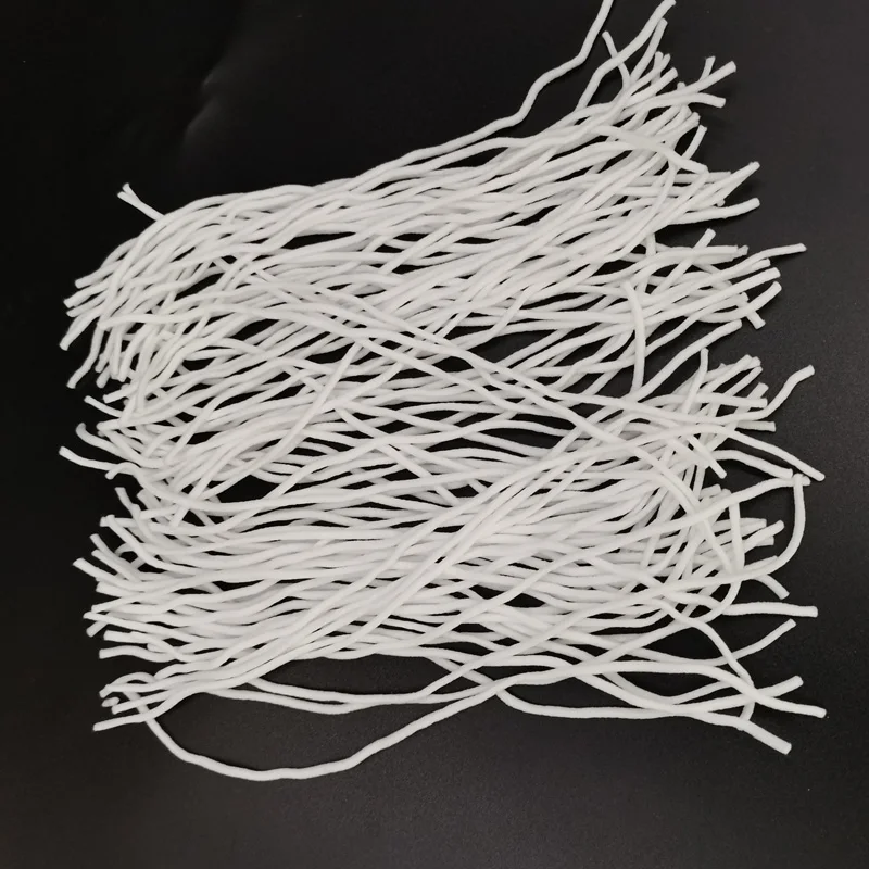 

18cm 3mm Elastic Band Cord Earloop Lanyard Sewing Mask Rope Sewing White Black Rope DIY Making Accessories Supplies