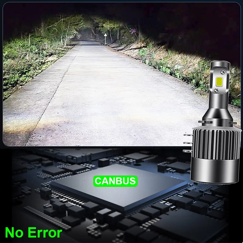 

H15 LED Headlight 18000LM High beam Lamp DRL Upgrade Replacement 12V15/55W blub for Golf Tiguan Jetta Benz CLA GLK Audi A5 A6 Q7