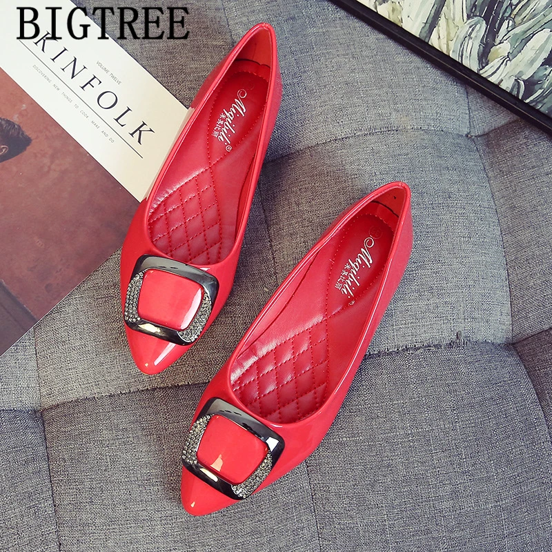 Блестящие туфли Туфли на плоской подошве со стразами Женские Черные