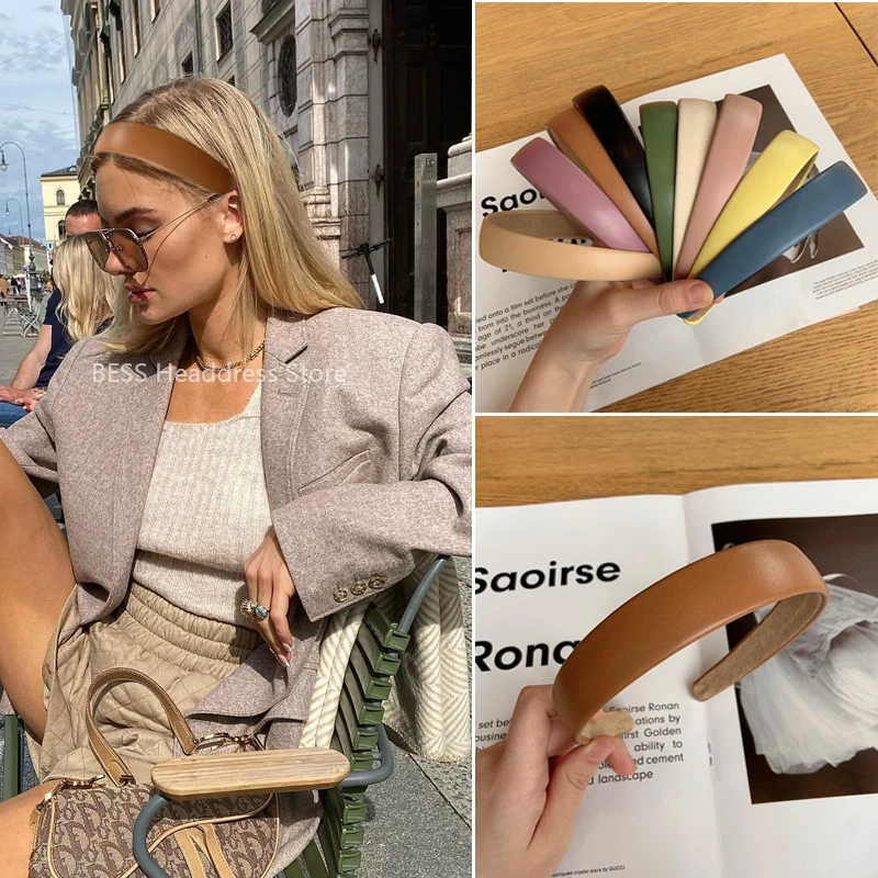 Ободок для волос Однотонный женский в Корейском стиле |