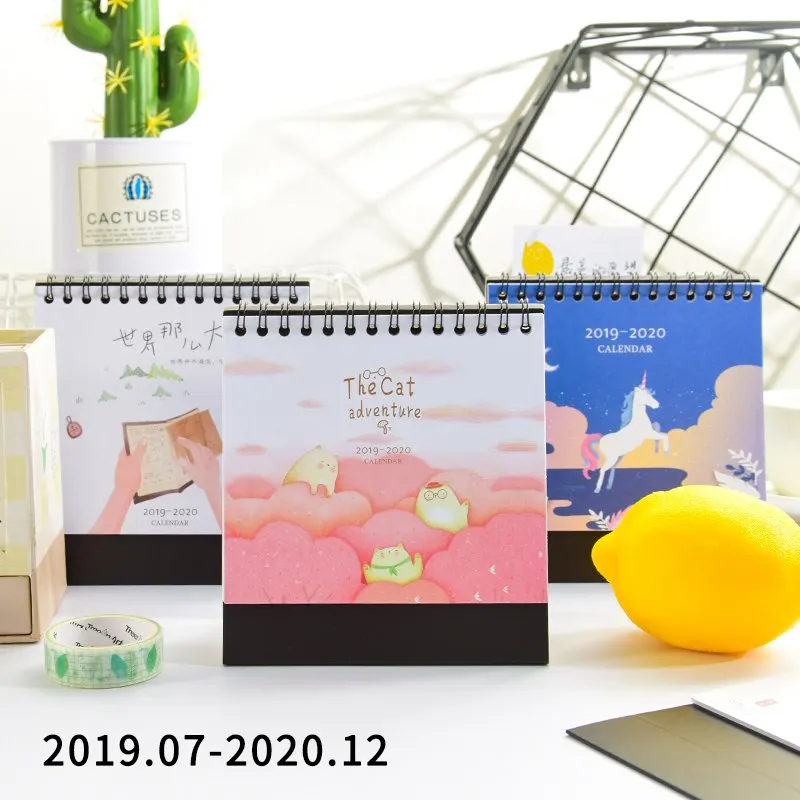 Новый год 2020 мультфильм Единорог декорации Настольный календарь ежедневный