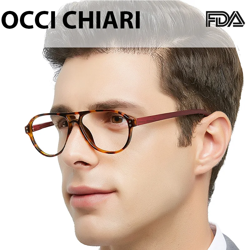 Очки для чтения OCCI CHIAR мужчин очки с защитой от синего света увеличительные