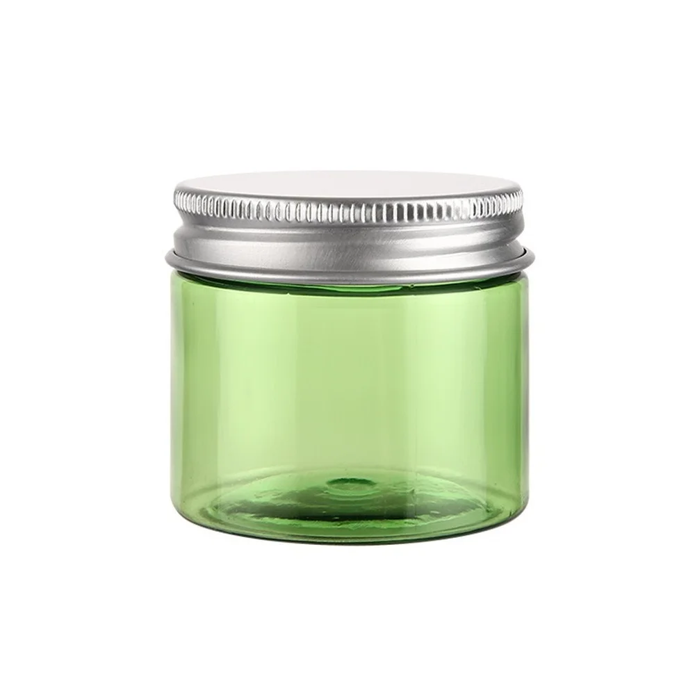 20 штук пустые баночку с маской Пластик прозрачный Алюминий Кепки Еда контейнер