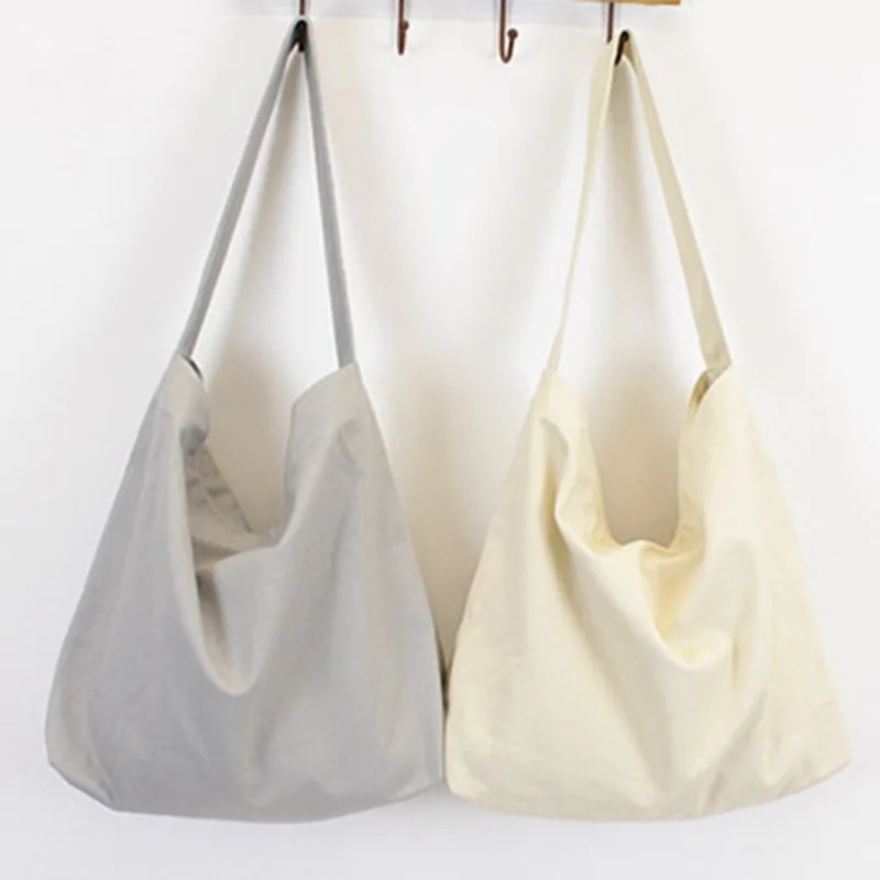 

Simple Casual Canvas Bags Harajuku shopping bag Large Capacity Shoulder Bag Fashion portable School Bags 2021