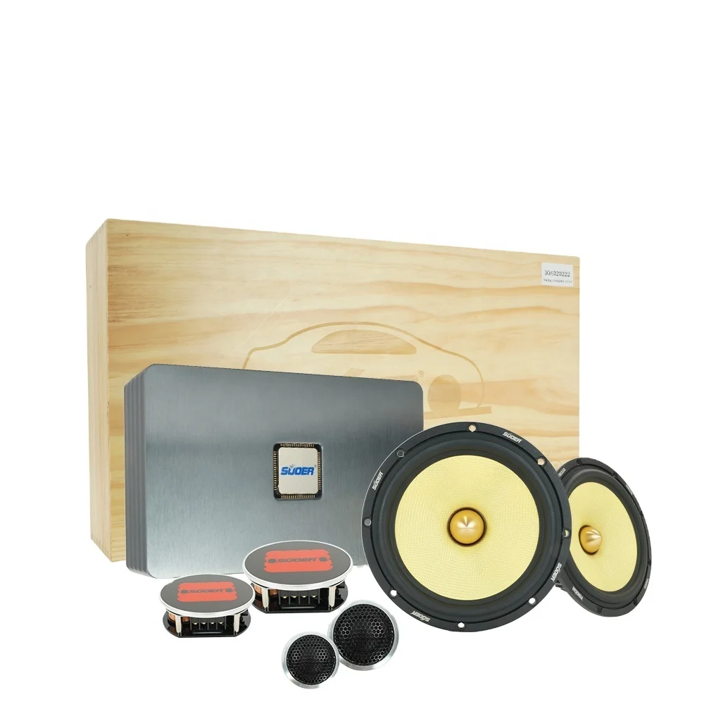 

Suoer new arrival high-end DSP car audio set car speaker and car amplifier with frequency divider and high pitched trumpet