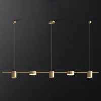postmodern dining room pendant lamp modern minimalist long bar hanging light study studio nordic led