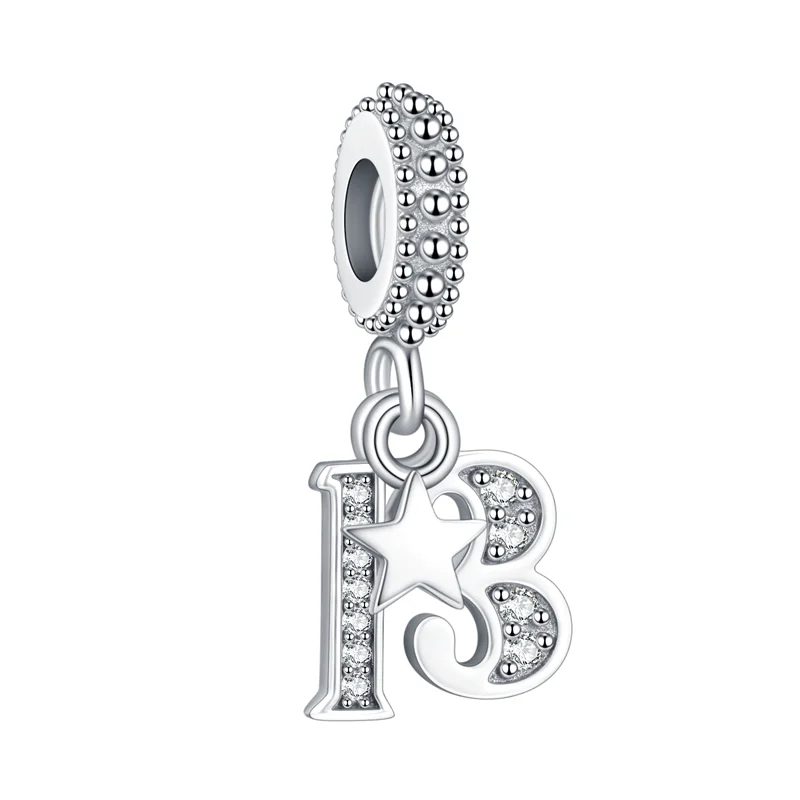 Подвеска для браслета с серебряным покрытием и камнем-талисманом | Украшения