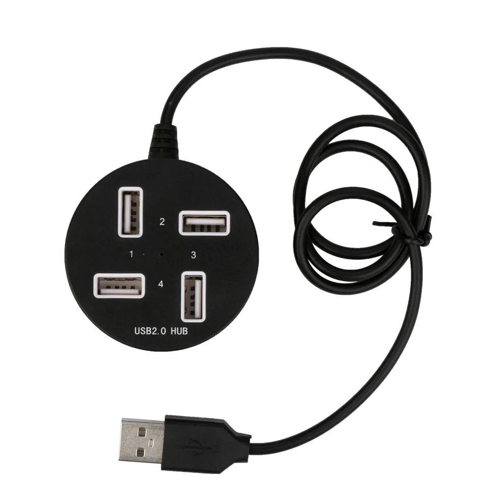 4 порта USB 2,0 разветвитель концентратор с входным Питанием постоянного тока мульти высокоскоростной usb-хаб разветвитель адаптер для компьютера ноутбука для ПК