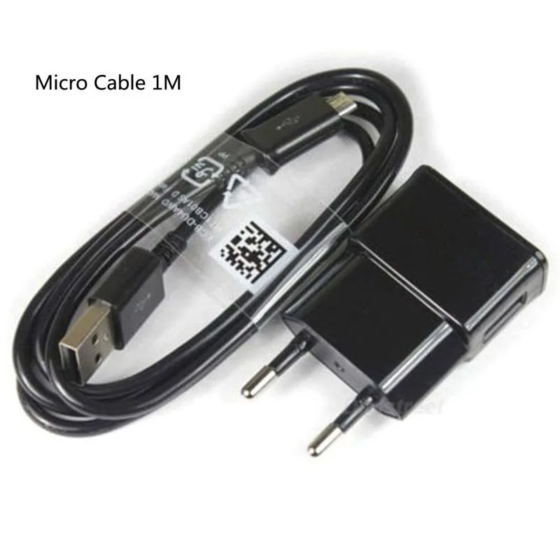 Charger Cable Black Микро USB кабель для быстрой зарядки телефона для samsung Galaxy J4 Core J6 Plus J3 J8 J7 J2 Pro Быстрая зарядка EU зарядное устройство для телефона - Plug Type: Charger Cable Black