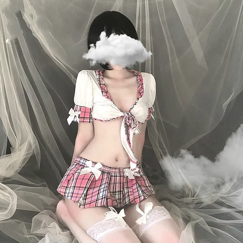 

Japanese Korea Tops Skirt Tie School Wear Uniform Student Sailor Black White Suit Kawaii JK Uniform for Girls Sexy Costumes