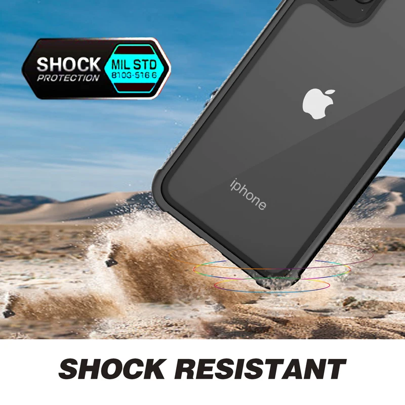 Чехол для телефона для iPhone 11 Pro Max 360 ° полная защита противоударный чехол для iPhone 11 Pro пылезащитный Мягкий ТПУ бампер Броня
