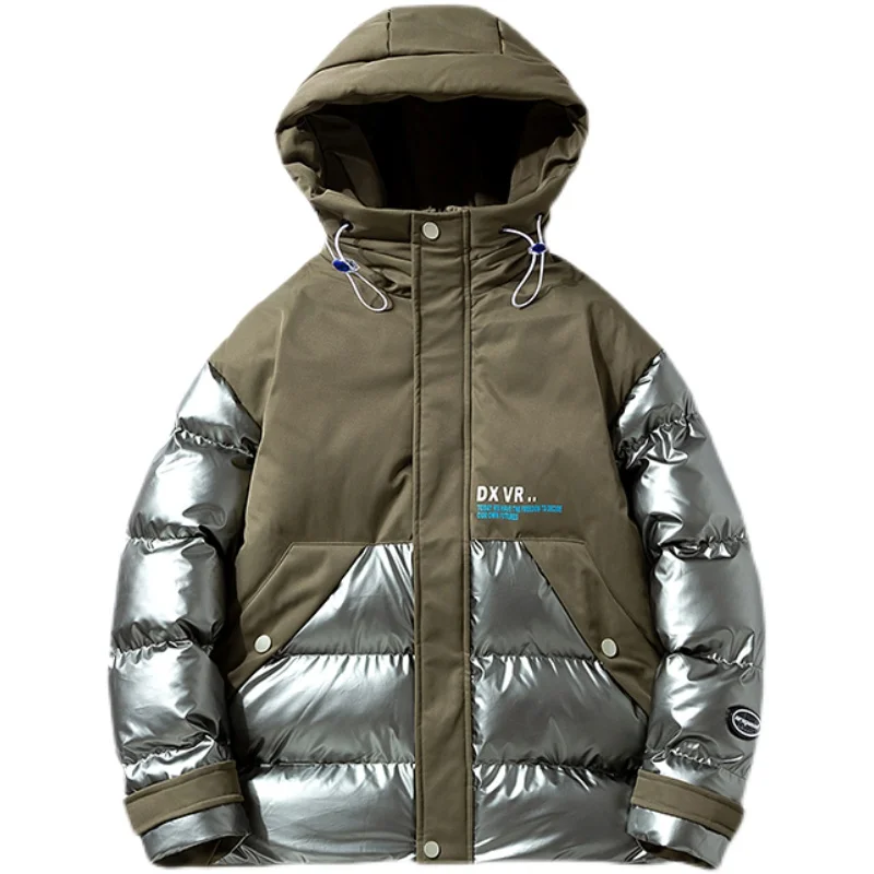 

Японская трендовая мужская куртка с капюшоном из хлопка, стеганая куртка из хлопка