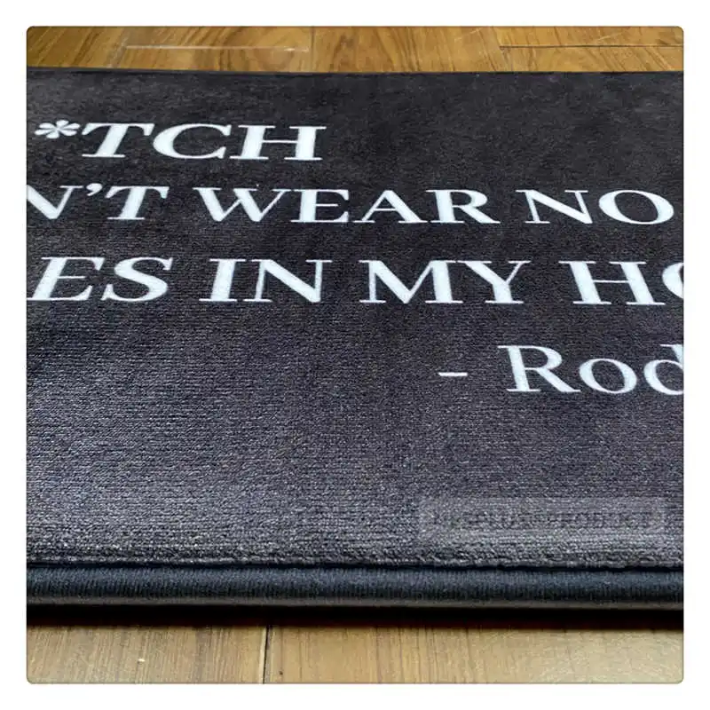 Индивидуальный Коврик для пола коврик фланелевый ткань B * TCH не носите обувь в