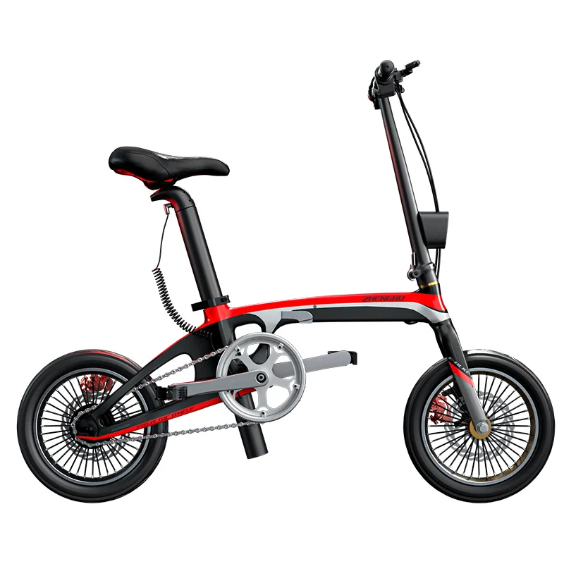 14-дюймовый мини-электровелосипед из углеродного волокна 36 В Скрытая литиевая