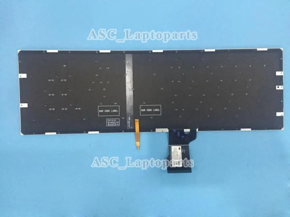 Новая клавиатура US QWERTY для ноутбука Asus GL702VS GL702VM GL702VT GL702ZC(оранжевый/розовый "был") с подсветкой, с оранжевой/розовой печатью