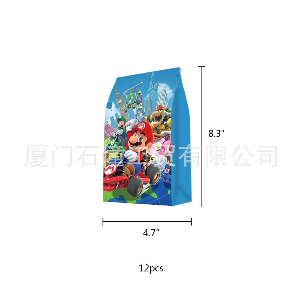 super mario racing theme childrens birthday party decoration set letter flag pulling cake flag inserting gift bag balloon free global shipping