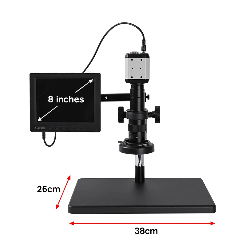 Цифровой стерео микроскоп HD 1080P USB HDMI VGA промышленная камера + 180X C-образное