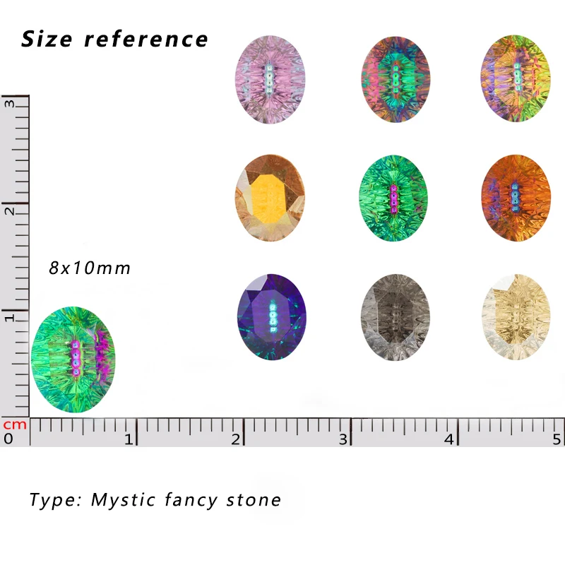 Новинка 2020 мистические Необычные камни овальные Стразы Хрустальные стеклянные с