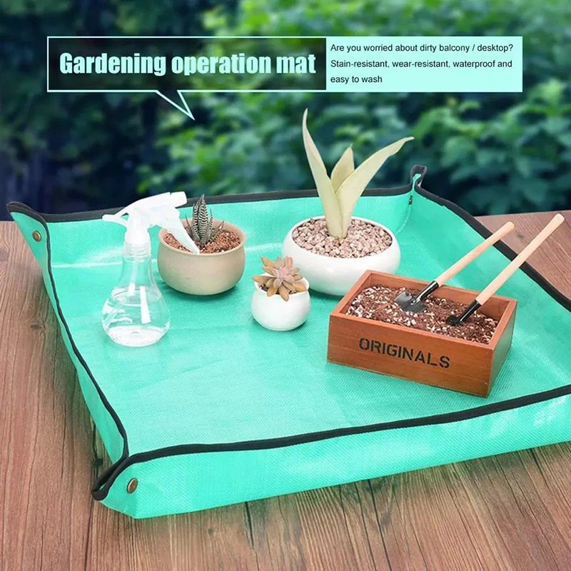 

50cm 68cm 100cm Thicken Indoor Planting Mat Transplanting Catcher Foldable Cushion Pad Flower Gardening Mats Transplanting
