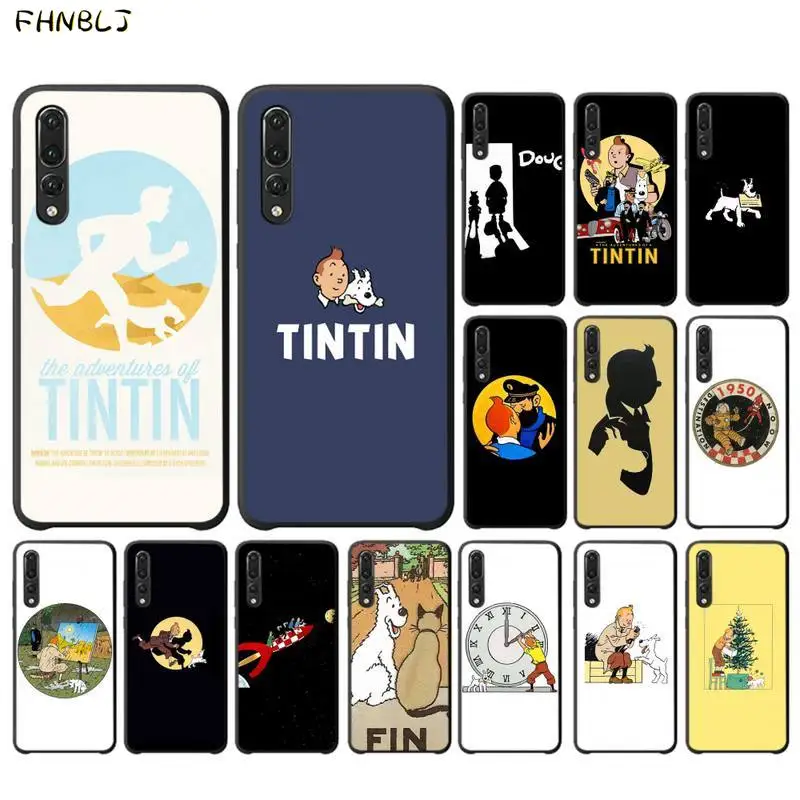 FHNBLJ Приключения Тинтин чехол для телефона huawei p10 lite p20 P40 pro p30 psmart 2019|Бамперы| |